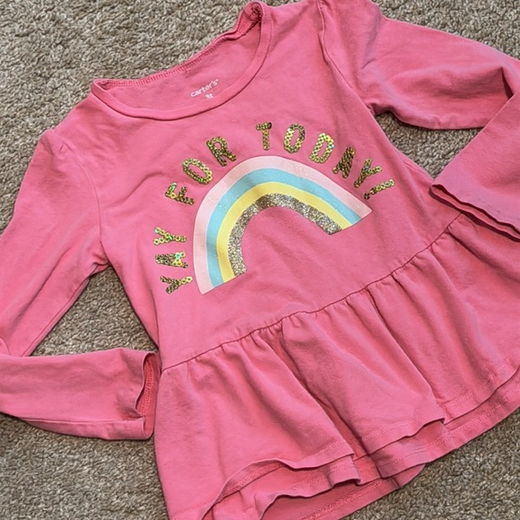 Pink tee yay for today 🌈 3t - Picture 2 of 2